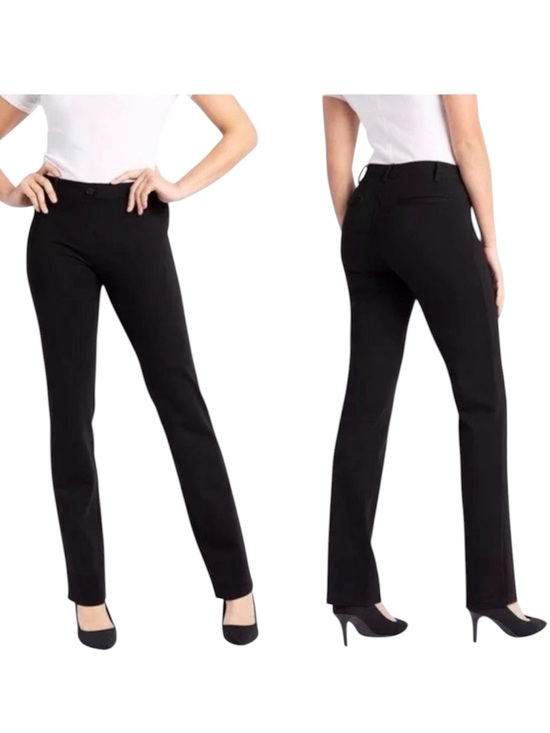 Betabrand Pants - Betrabrand Dress Pants Yoga Pants Straight Leg Classic Fit Black Size Large
